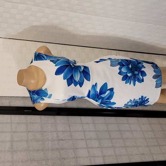 BRAND NEW CALVIN KLEIN FLORAL-PRINT SHEATH DRESS - Picture 11 of 14